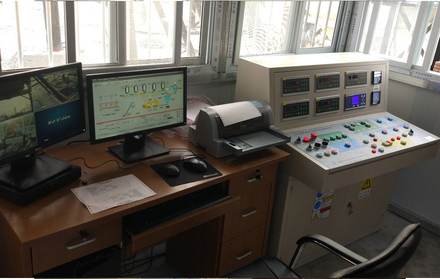 Central Control System of HZS90 Concrete Mixing Station in Wuzhong District of Suzhou City